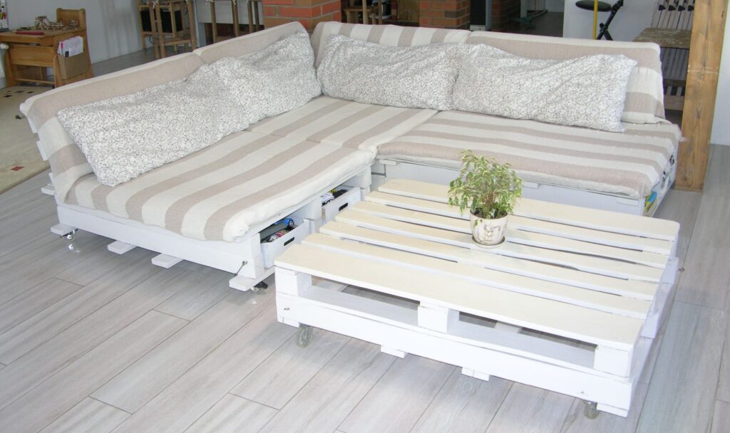 wood pallet sofa bed