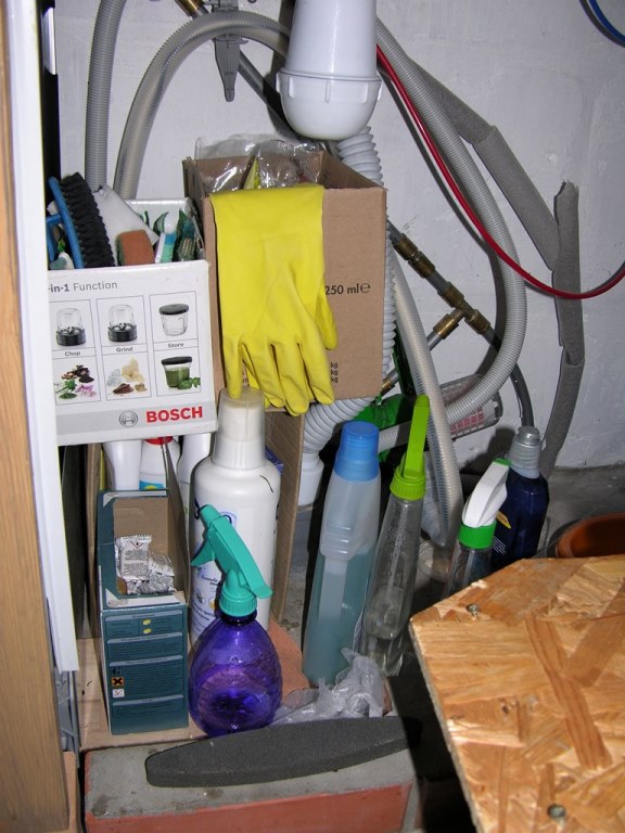 Mess under the sink