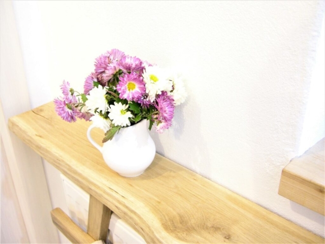 Chrysanthemum on a console table