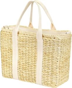 Insulated Beach Cooler Bag, Leak Proof, Premium Quality Corn Husk