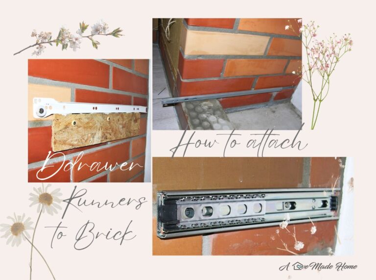 How to attach drawer runners to brick walls