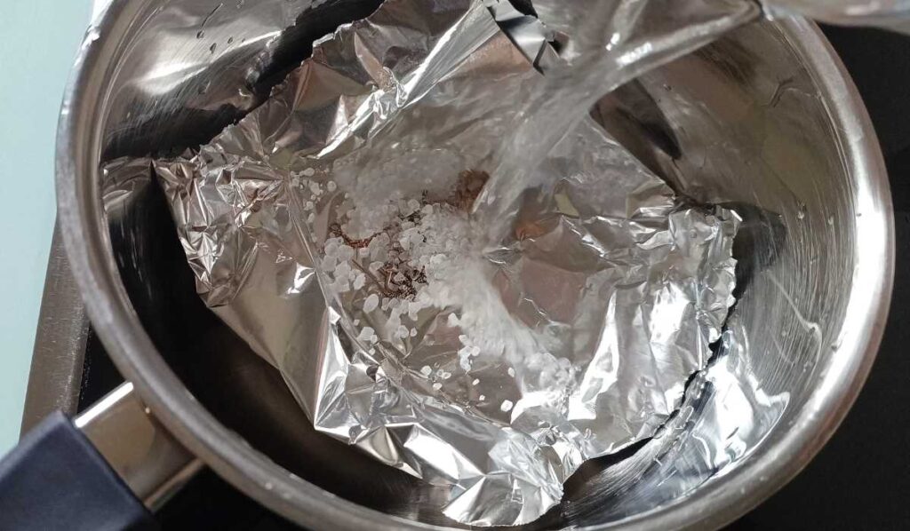 Silver boiled in a Saucepan